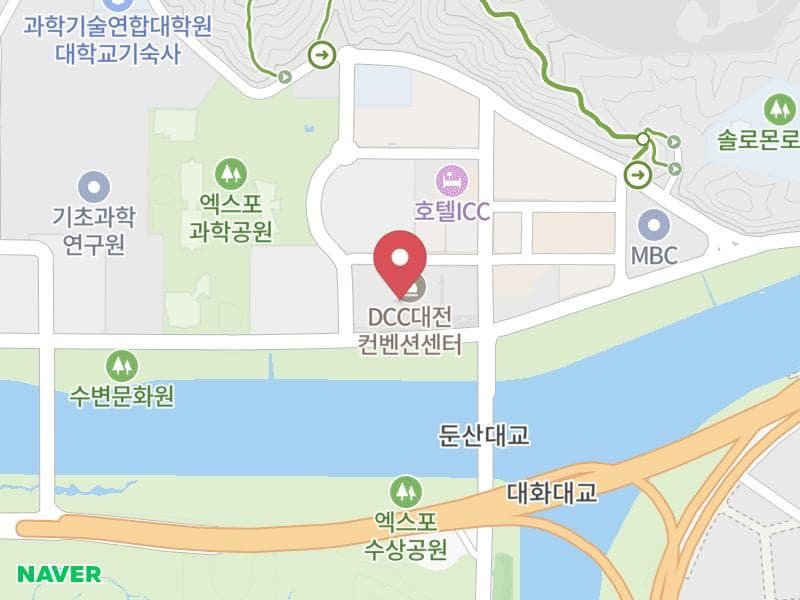 대전 컨벤션센터 대형 웨딩박람회 위치 지도