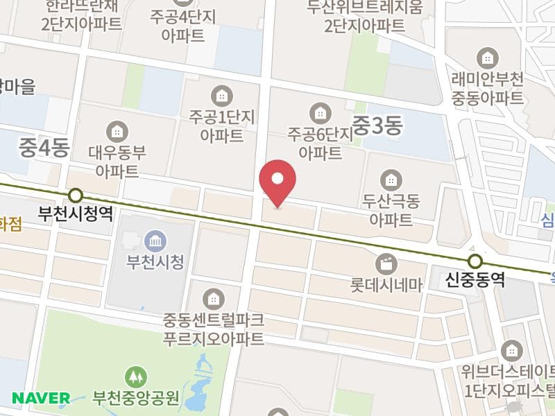부천웨딩박람회 위치 지도