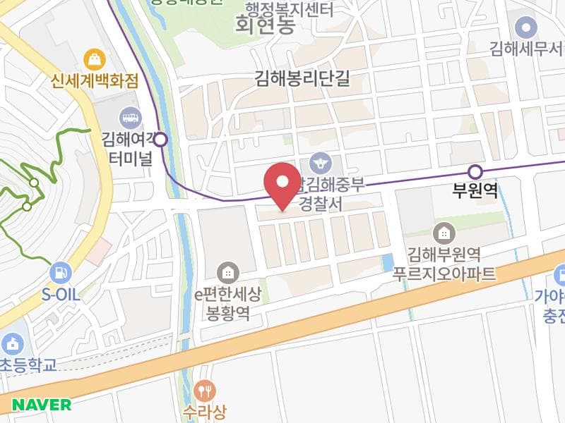 김해 웨딩박람회 위치 지도