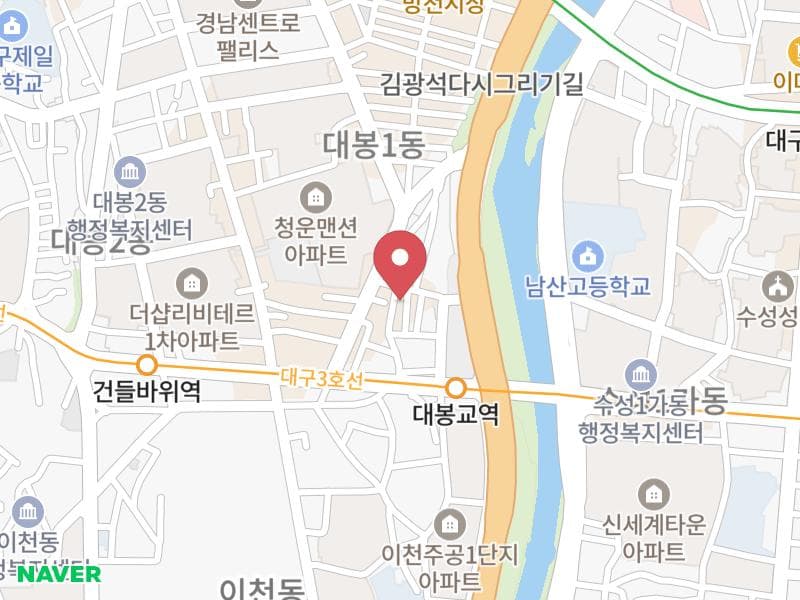 대구연웨딩 웨딩박람회 위치 지도