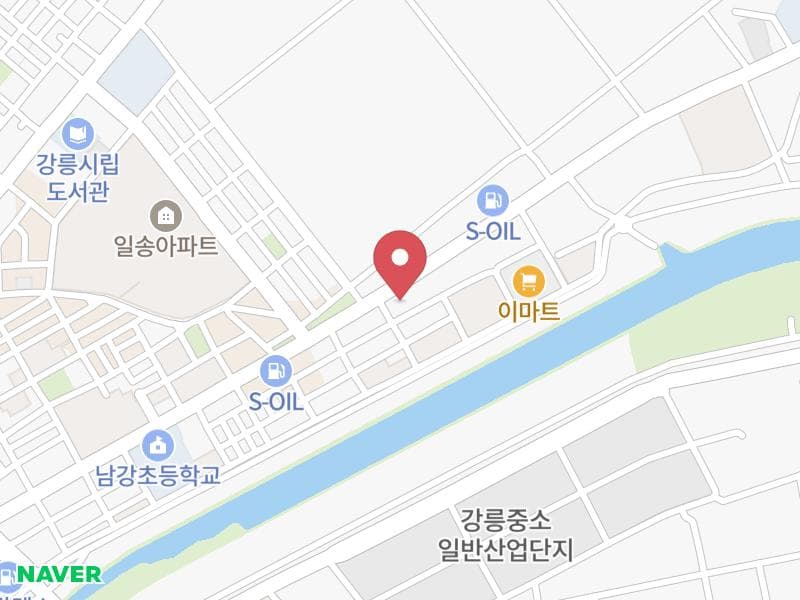 강릉 위드유 웨딩박람회 위치 지도