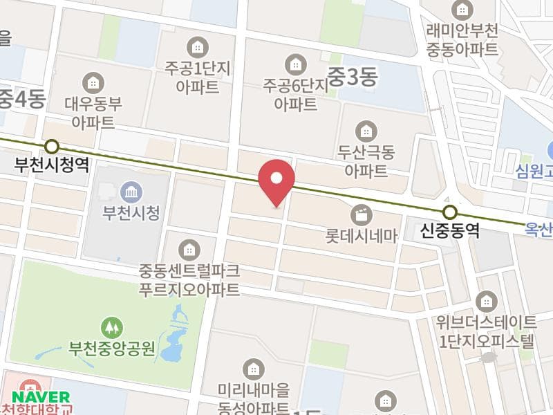 부천 위드유 웨딩박람회 위치 지도