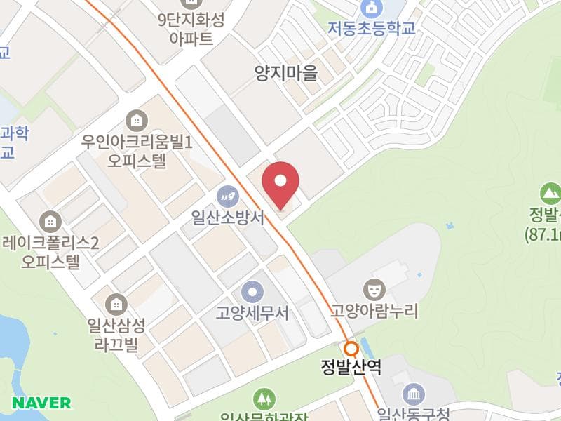 일산 패밀리 웨딩박람회 위치 지도