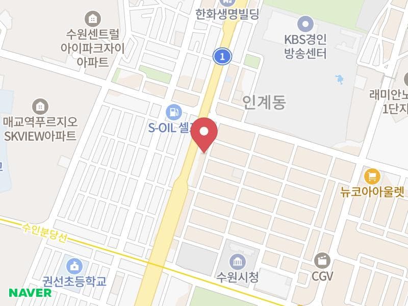수원/용인 더셜리 웨딩박람회 위치 지도