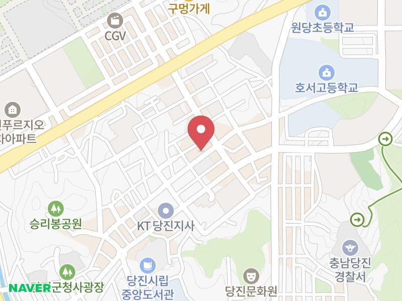 당진 웨딩박람회 위치 지도