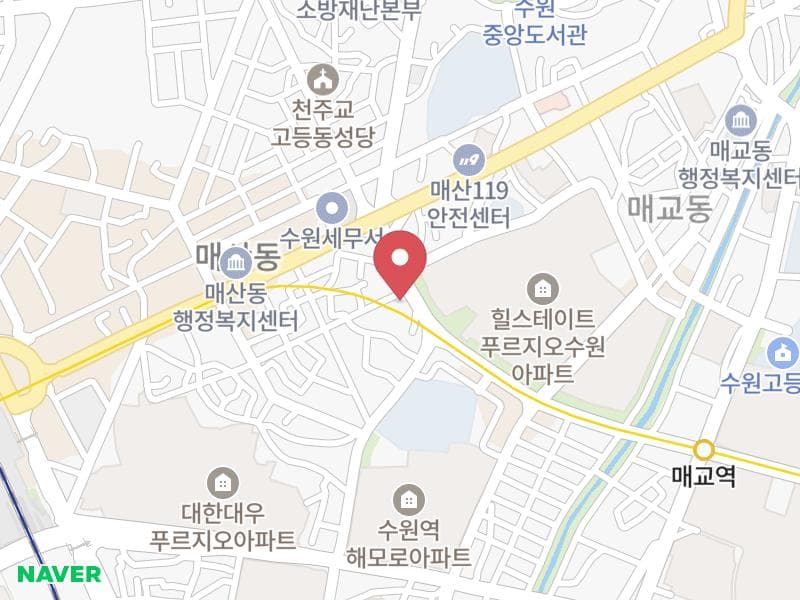 수원 웨딩박람회 위치 지도