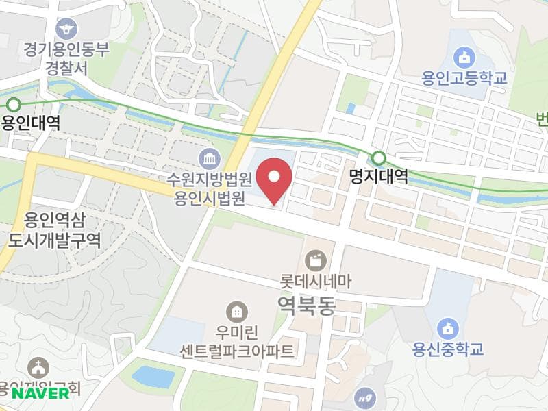 용인 패밀리 웨딩박람회 위치 지도
