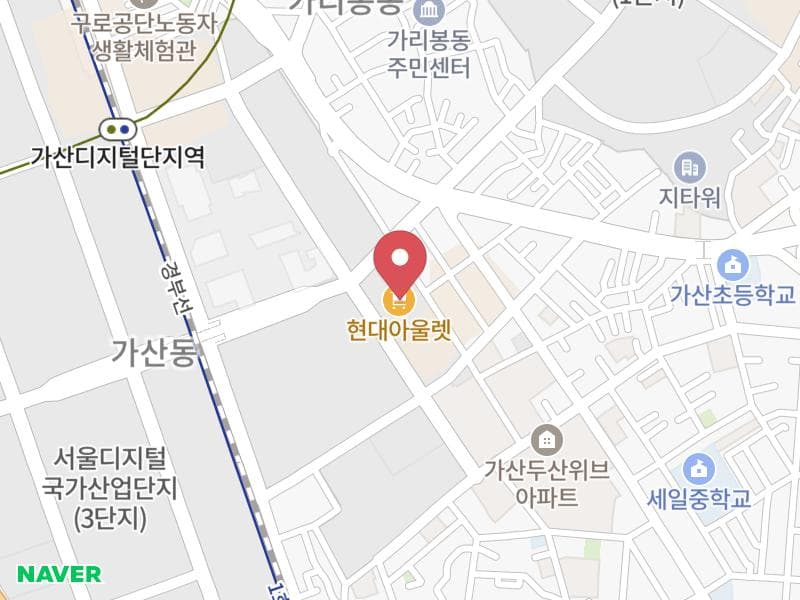 서울 가산 웨딩크라우드 웨딩박람회 위치 지도