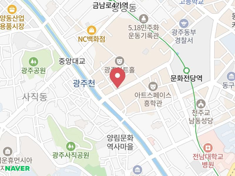 광주 시스템웨딩 공동구매전 위치 지도