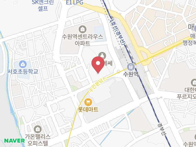 수원 홈씨씨 웨딩박람회 위치 지도