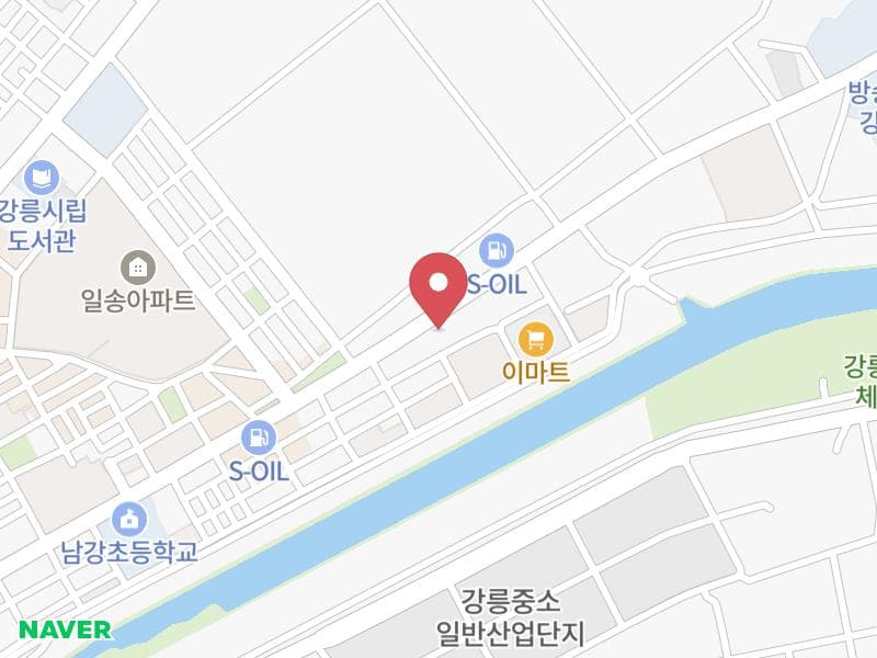 강릉 웨딩크라우드 웨딩박람회 위치 지도