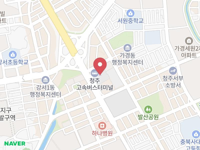 청주 커넥트 현대 웨딩박람회 위치 지도