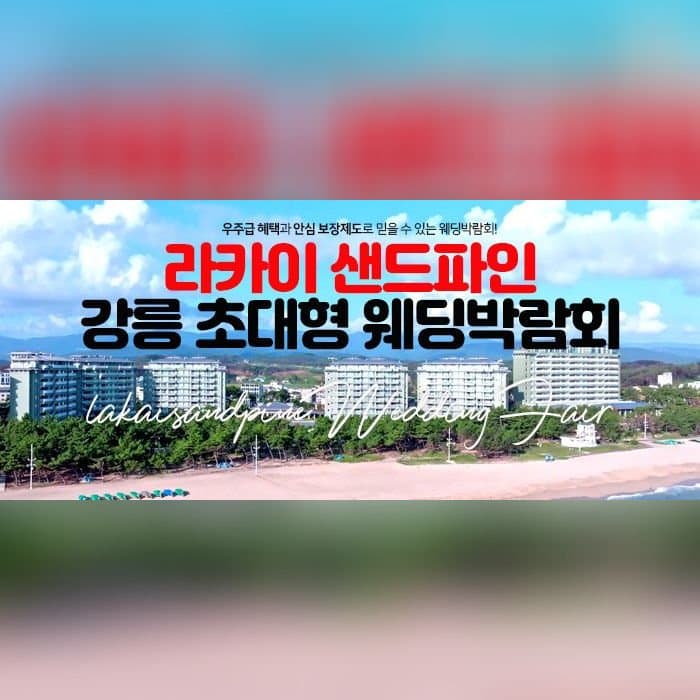 라카이 샌드파인 강릉 웨딩박람회