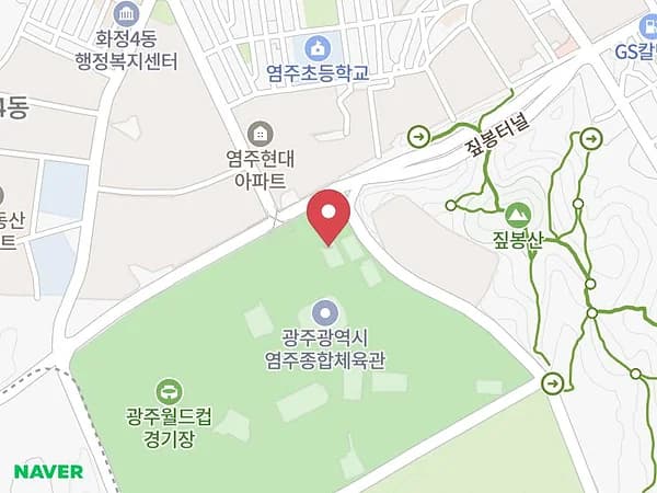 광주 웨딩박람회 위치 지도