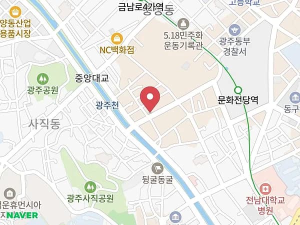 광주 웨딩박람회 위치 지도