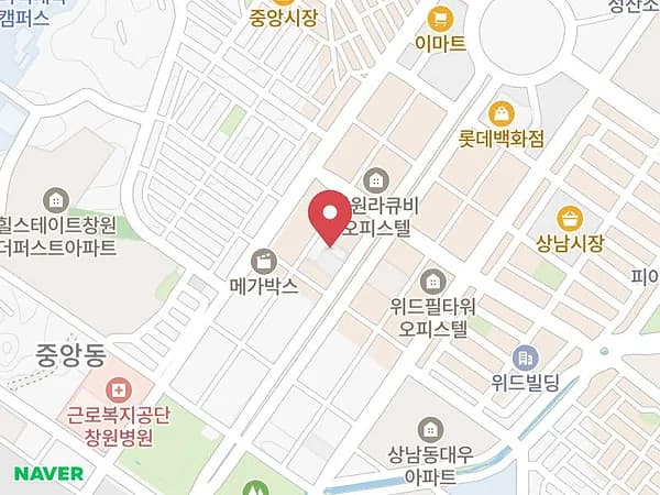 창원 웨딩박람회 위치 지도