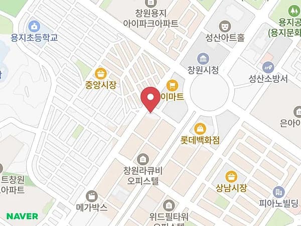 창원 프리마베라 웨딩박람회 위치 지도
