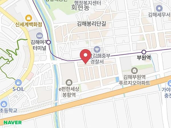 김해 웨딩박람회 위치 지도