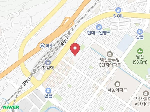 창원 웨딩박람회 위치 지도