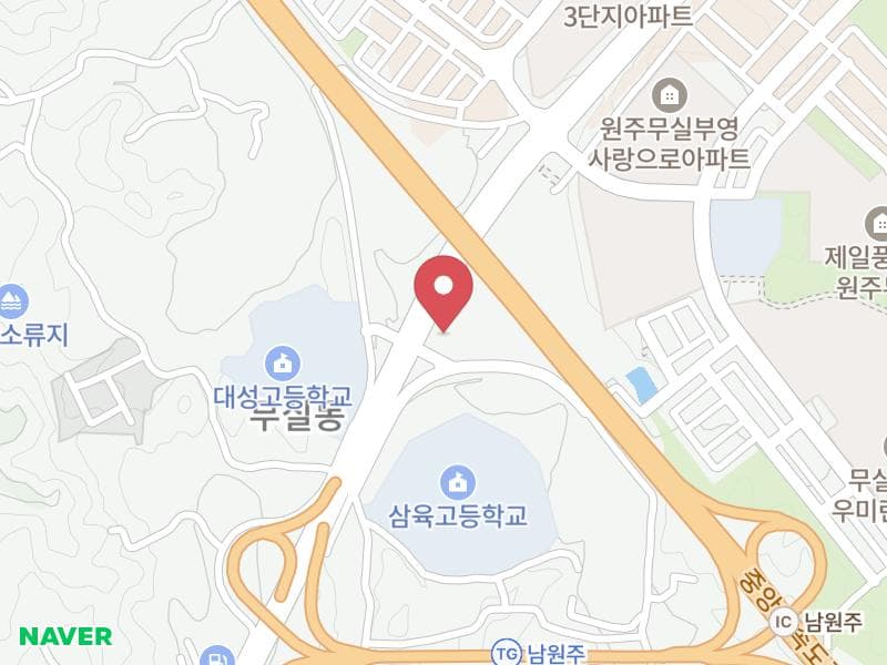 원주 웨딩크라우드 웨딩박람회 위치 지도
