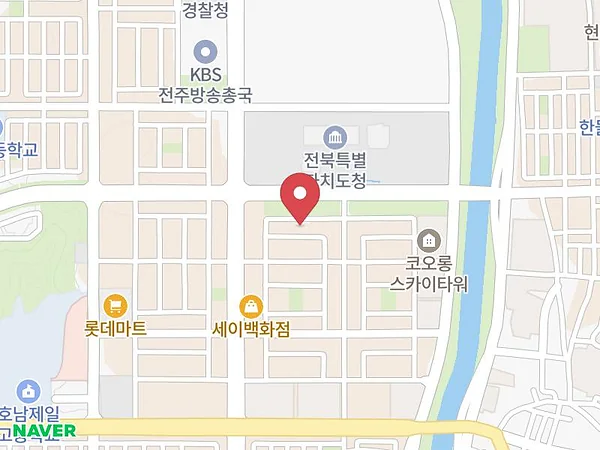 전주 청담스토리 웨딩초대전 위치 지도