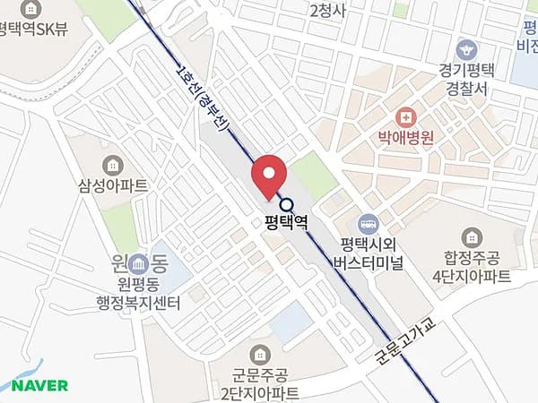 평택웨딩박람회 위치 지도