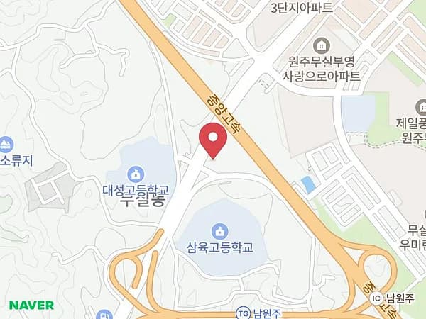 원주 웨딩크라우드 웨딩박람회 위치 지도