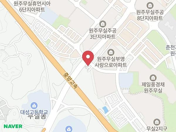 원주 패밀리 웨딩박람회 위치 지도