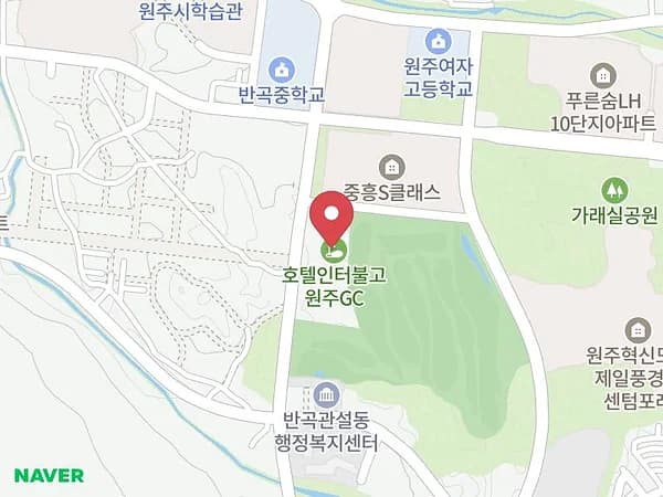 원주 웨딩크라우드 웨딩박람회 위치 지도