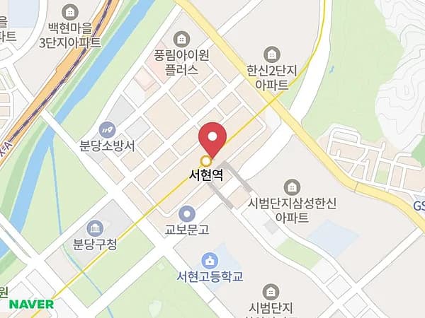 성남/분당 웨딩크라우드 웨딩박람회 위치 지도