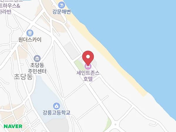 강릉 웨딩박람회 위치 지도