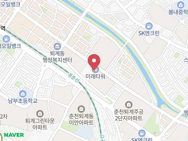 춘천 웨딩크라우드 웨딩박람회 위치 지도