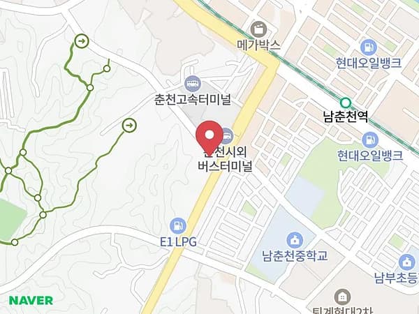 춘천 웨딩크라우드 웨딩박람회 위치 지도