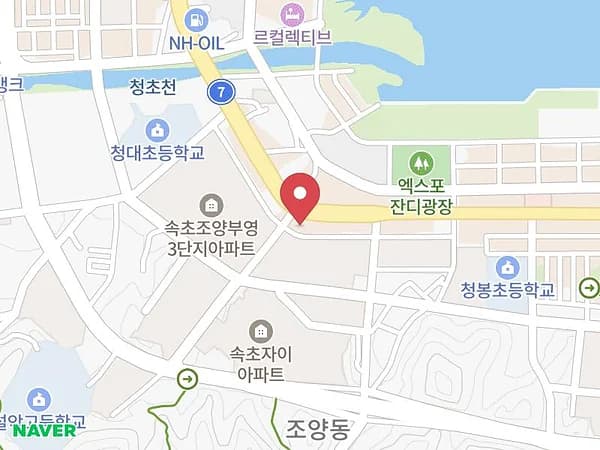 속초웨딩박람회 위치 지도