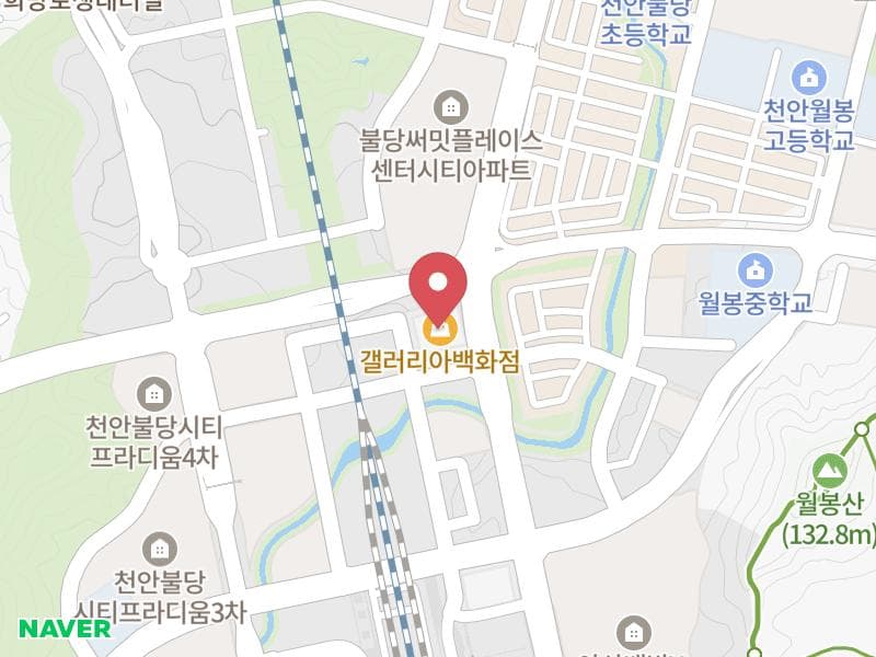 천안 갤러리아 대형 웨딩박람회 위치 지도