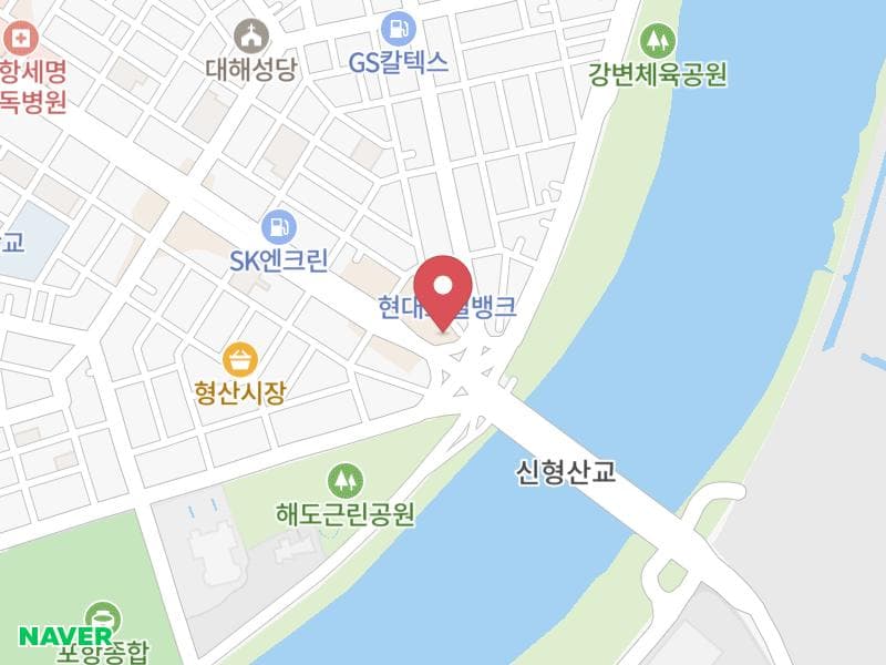 포항 라모르 웨딩박람회 위치 지도