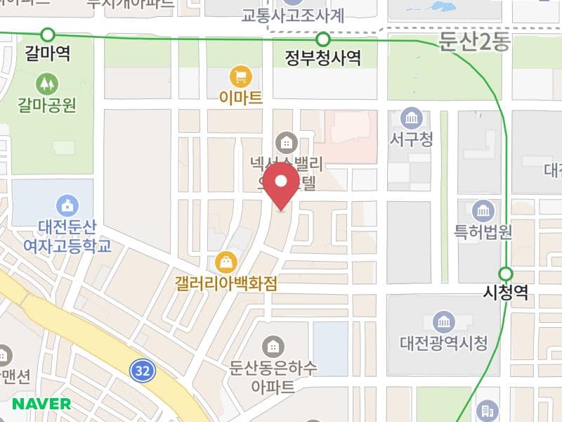 대전 신혼여행박람회 위치 지도