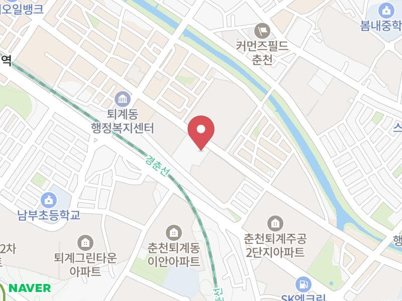 춘천 웨딩크라우드 웨딩박람회 위치 지도